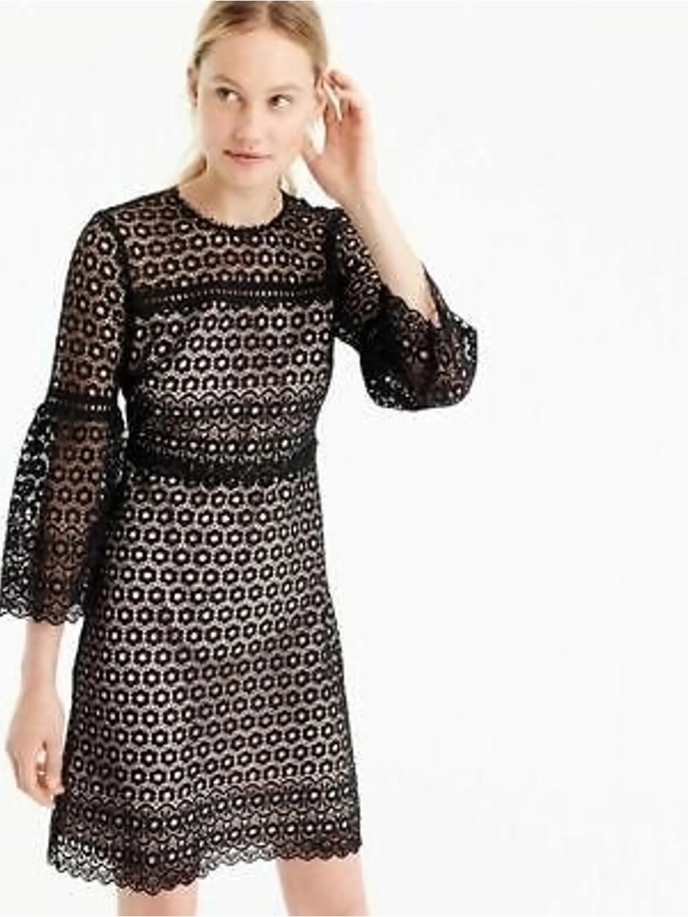 J. Crew Black Lace Dress
